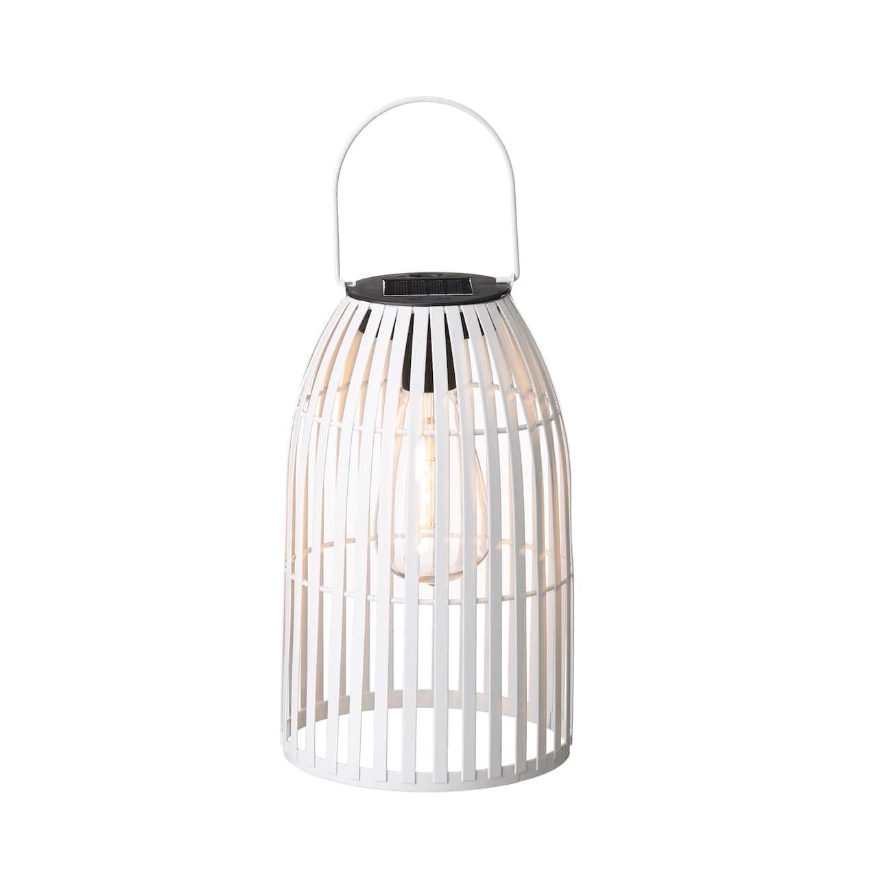 Glitzhome® 10" Woven Solar Powered Outdoor Hanging Lantern